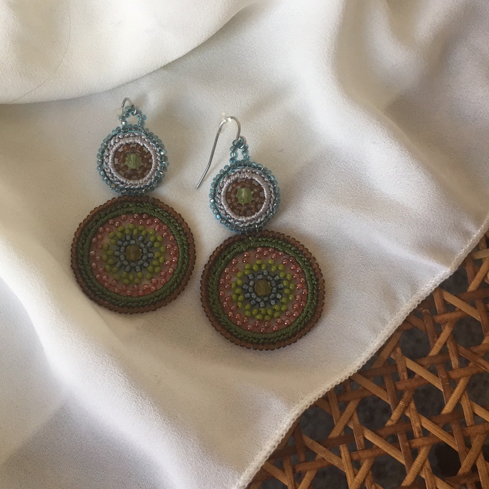 🌙 Beaded earrings nwot